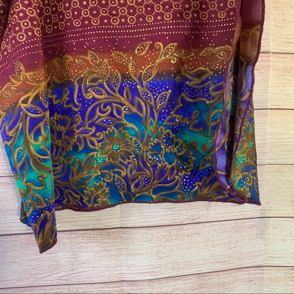 Jantzen Floral Swim Coverup Skirt Sz Large - Picture 3 of 4